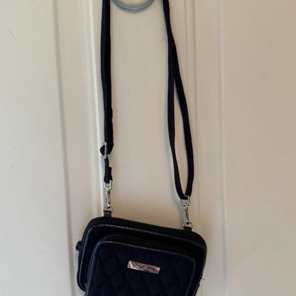 Vera Bradley Wallet Crossbody in Navy Blue GUC - Picture 6 of 10